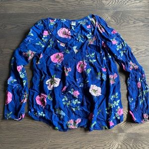 Blue Floral Tunic
